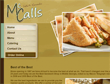 Tablet Screenshot of mccallssandwiches.com